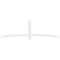 Ekena Millwork Bellingham Architectural Grade PVC Gable Bracket, 108"W x 31 1/2"H x 2"D x 4"F, 7/12 Pitch GBP108X32X0204BEL00 - alternate 4
